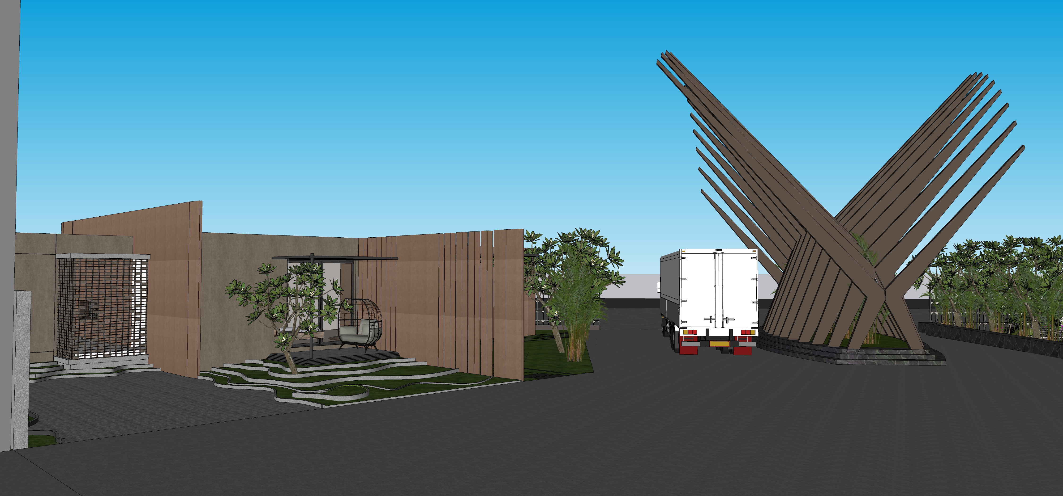 HK Architecture Site Office Render